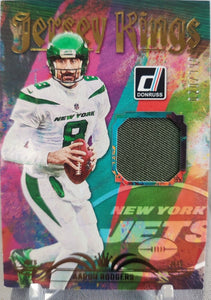 Aaron Rodgers 2023 Panini Donruss Jersey Kings Series Mint Insert Card #JK-28 Featuring an Authentic Green Jersey Swatch #20/399 Made
