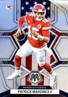 Patrick Mahomes II 2022 Panini Mosaic National Pride Series Mint Card #256
