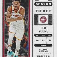 Trae Young 2022 2023 Panini Contenders Season Ticket Series Mint Card #66