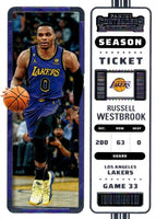 Russell Westbrook 2022 2023 Panini Contenders Season Ticket Series Mint Card #50
