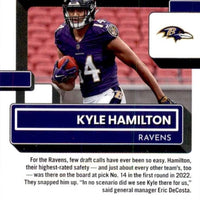 Baltimore Ravens 2022 Donruss Factory Sealed Team Set Featuring Lamar Jackson with a Rated Rookie Card of Kyle Hamilton plus 4 others