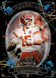 Patrick Mahomes II 2022 Panini Contenders Supernatural Series Mint Card #SN-PMA