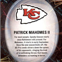 Patrick Mahomes II 2022 Panini Contenders Supernatural Series Mint Card #SN-PMA