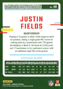 Justin Fields 2023 Donruss Football Series Mint Card #48