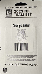 Chicago Bears 2023 Donruss Factory Sealed Team Set with 4 Rated Rookie Cards