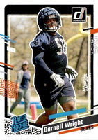 Chicago Bears 2023 Donruss Factory Sealed Team Set with 4 Rated Rookie Cards
