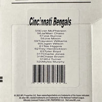 Cincinnati Bengals 2023 Donruss Factory Sealed Team Set Featuring 4 Rated Rookie Cards