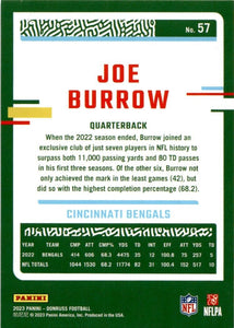 Joe Burrow 2023 Donruss Series Mint 4th Year Card #57