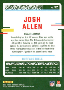 Josh Allen 2023 Donruss Series Mint Card #32