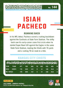 Isiah Pacheco 2023 First Donruss Series Mint Card #144