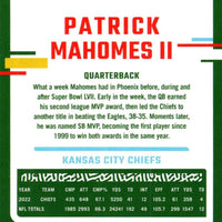 Patrick Mahomes II 2023 Donruss Series BLUE Press Proof Version of Card #149