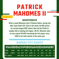 Patrick Mahomes II 2023 Donruss Series RED Press Proof Version of Card #149