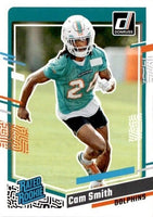 Miami Dolphins 2023 Donruss Factory Sealed Team Set with Tua Tagovailoa and Tyreek Hill plus Cam Smith and Devon Achane Rated Rookie Cards
