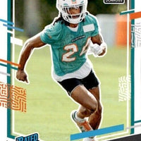 Miami Dolphins 2023 Donruss Factory Sealed Team Set with Tua Tagovailoa and Tyreek Hill plus Cam Smith and Devon Achane Rated Rookie Cards