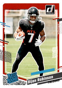 Atlanta Falcons 2023 Donruss Factory Sealed Team Set with Rated Rookie Cards of Bijan Robinson and Zach Harrison