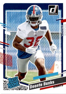 New York Giants 2023 Donruss Factory Sealed Team Set with 3 Rated Rookie cards