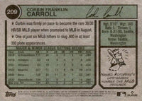 Corbin Carroll 2023 Topps Heritage Series Mint Rookie Card #209
