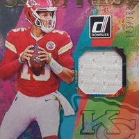 Patrick Mahomes 2023 Panini Donruss Jersey Kings Series Mint Insert Card #JK-1 Featuring an Authentic White Jersey Swatch #373/399 Made