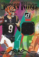 Joe Burrow 2023 Panini Donruss Jersey Kings Jersey Series Mint Insert Card #JK-10 Featuring an Authentic Black Jersey Swatch #286/399 Made
