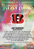 Joe Burrow 2023 Panini Donruss Jersey Kings Jersey Series Mint Insert Card #JK-10 Featuring an Authentic Black Jersey Swatch #286/399 Made
