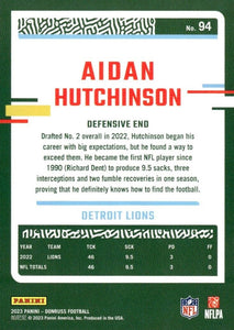 Aidan Hutchinson 2023 Donruss Football Series Mint 2nd Year Card #94