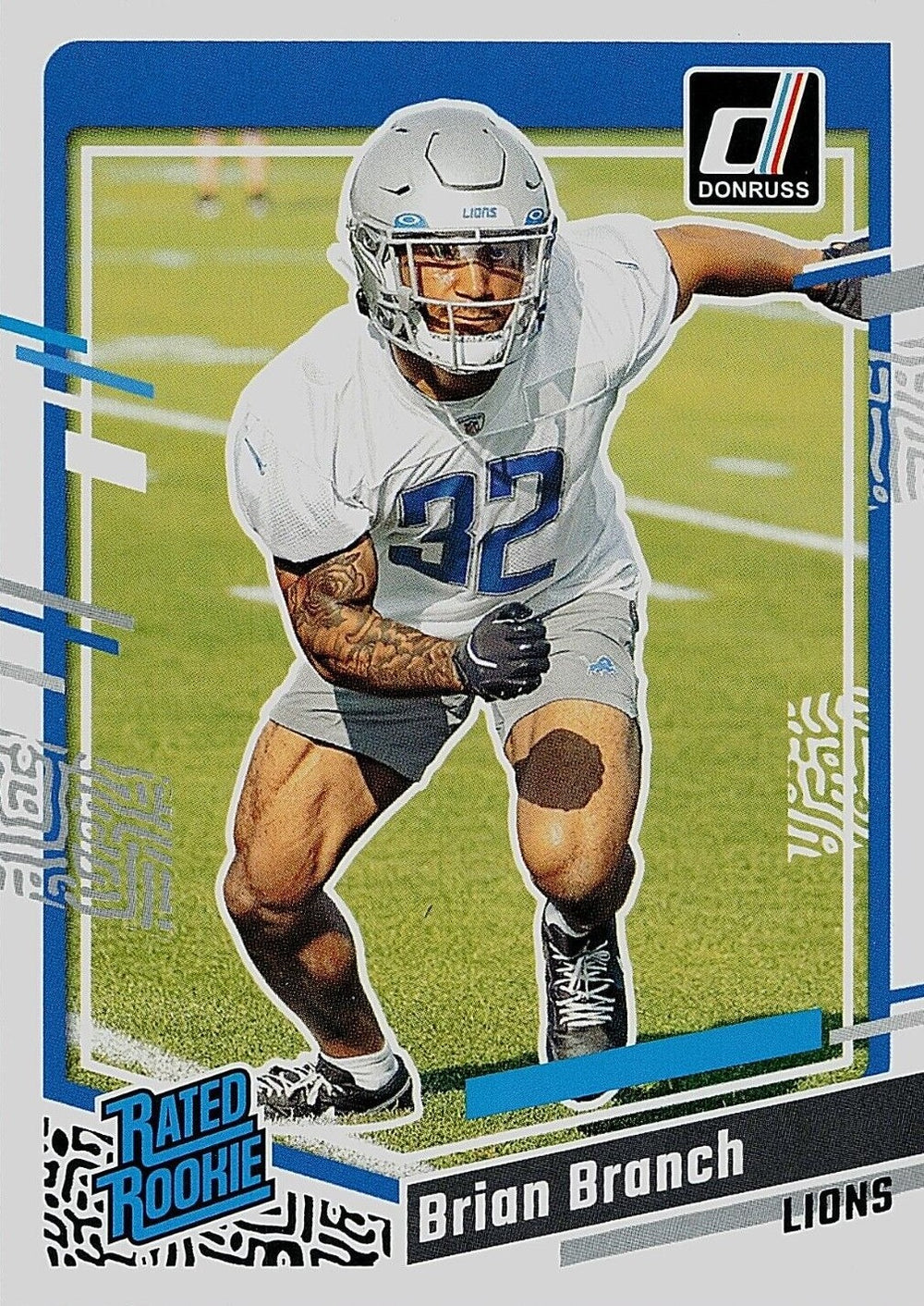 Brian Branch 2023 Donruss Football Series Mint RATED ROOKIE Card #328