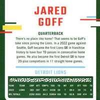 Jared Goff 2023 Donruss Series Mint Card #98