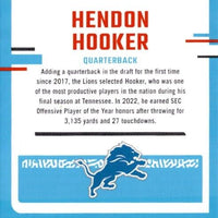 Hendon Hooker 2023 Donruss Football Series Mint RATED ROOKIE Card #329