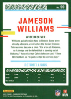 Jameson Williams 2023 Donruss Football Series Mint 2nd Year Card #99
