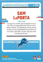 Sam LaPorta 2023 Donruss Football Series Mint RATED ROOKIE Card #332
