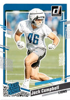 Jack Campbell 2023 Donruss Football Series Mint RATED ROOKIE Card #330
