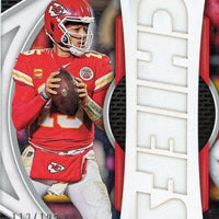 Patrick Mahomes 2023 Panini Certified Piece of The Game Series Mint Insert Card #POG-29 Featuring an Authentic LARGE White Jersey Swatch #112/199 Made