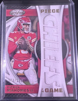Patrick Mahomes 2023 Panini Certified Piece of The Game Series Mint Insert Card #POG-29 Featuring an Authentic LARGE White Jersey Swatch #173/199 Made

