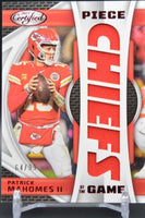 Patrick Mahomes 2023 Panini Certified Piece of The Game Series Mint Insert Card #POG-29 Featuring an Authentic LARGE Red Jersey Swatch #64/99 Made
