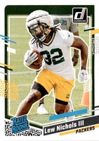 Green Bay Packers 2023 Donruss Factory Sealed Team Set with 6 Rated Rookie Cards
