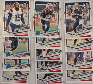 New England Patriots 2023 Donruss Factory Sealed Team Set with 3 Rated Rookie cards