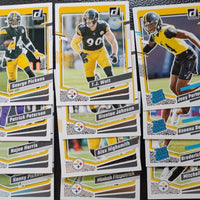 Pittsburgh Steelers 2023 Donruss Factory Sealed Team Set with 3 Rated Rookie Cards