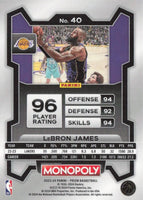 LeBron James 2023 2024 Panini Prizm Monopoly Series Mint Card #40
