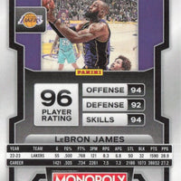 LeBron James 2023 2024 Panini Prizm Monopoly Series Mint Card #40