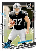 Las Vegas Raiders 2023 Donruss Factory Sealed Team Set with 4 Rated Rookie Cards
