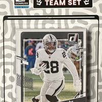 Las Vegas Raiders 2023 Donruss Factory Sealed Team Set with 4 Rated Rookie Cards