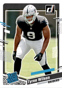 Las Vegas Raiders 2023 Donruss Factory Sealed Team Set with 4 Rated Rookie Cards