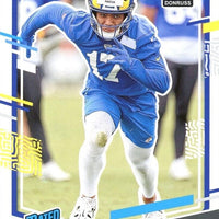 Los Angeles Rams 2023 Donruss Factory Sealed Team Set with 5 Rated Rookie Cards including Puka Nacua