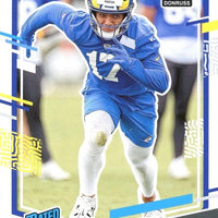 Puka Nacua 2023 Donruss Football Series Mint RATED ROOKIE Card #357