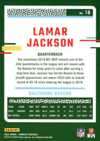 Lamar Jackson 2023 Donruss Football Series Card #18
