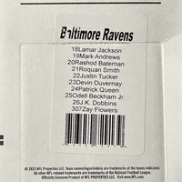 Baltimore Ravens 2023 Donruss Factory Sealed Team Set Featuring Lamar Jackson and Mark Andrews Plus a Zay Flowers Rated Rookie Card and Others