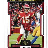 Patrick Mahomes 2023 Score Football Series Mint Card #119