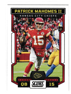 Patrick Mahomes 2023 Score Football Series Mint Card #119