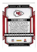 Patrick Mahomes 2023 Score Football Series Mint Card #119
