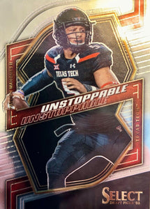 Patrick Mahomes 2023 Panini Select Draft Picks Unstoppable Series Mint Insert Card #UN-16